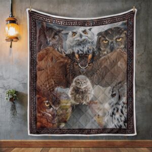 Native American Blanket, Owl Flock Native American…