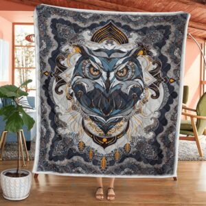 Native American Blanket Owl Native American All Over Printed Blanket Native Blankets 1 bivufl.jpg