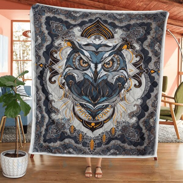 Native American Blanket, Owl Native American All Over Printed Blanket, Native Blankets