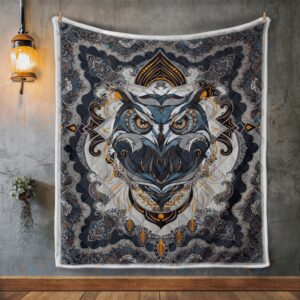 Native American Blanket Owl Native American All Over Printed Blanket Native Blankets 2 lnczkl.jpg