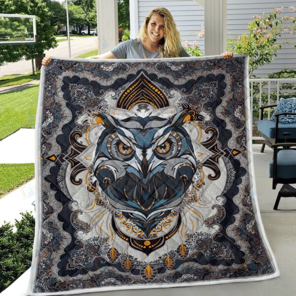 Native American Blanket, Owl Native American All Over Printed Blanket, Native Blankets