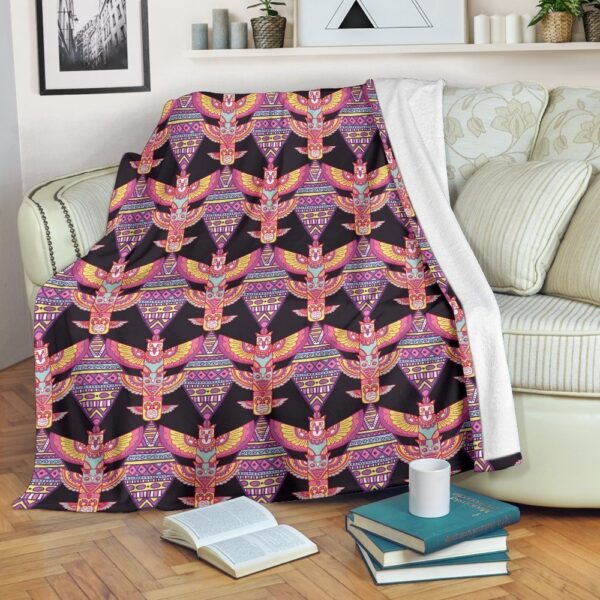 Native American Blanket, Tribal Aztec Native American Navajo Indians Print Blanket, Native Blankets