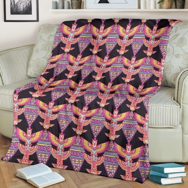 Native American Blanket, Tribal Aztec Native American Navajo Indians Print Blanket, Native Blankets