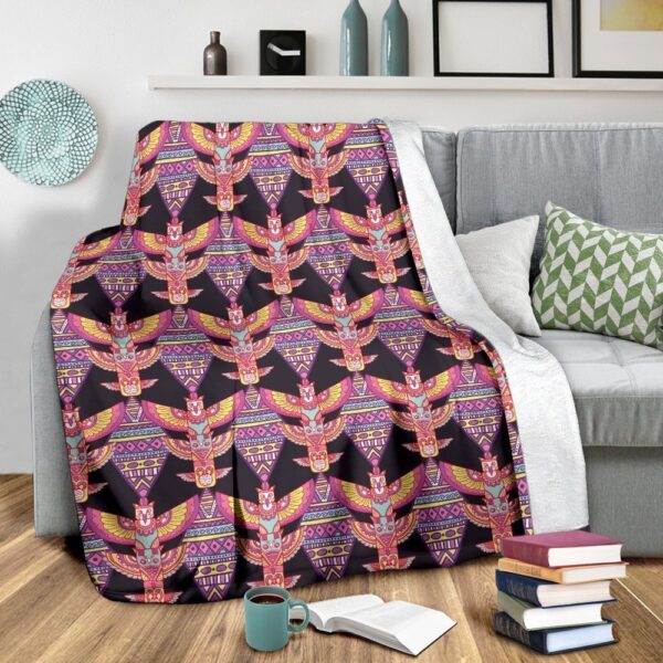 Native American Blanket, Tribal Aztec Native American Navajo Indians Print Blanket, Native Blankets