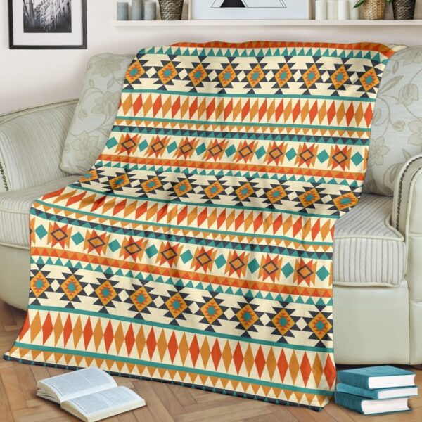 Native American Blanket, Tribal Native American Aztec Indians Navajo Print Blanket, Native Blankets