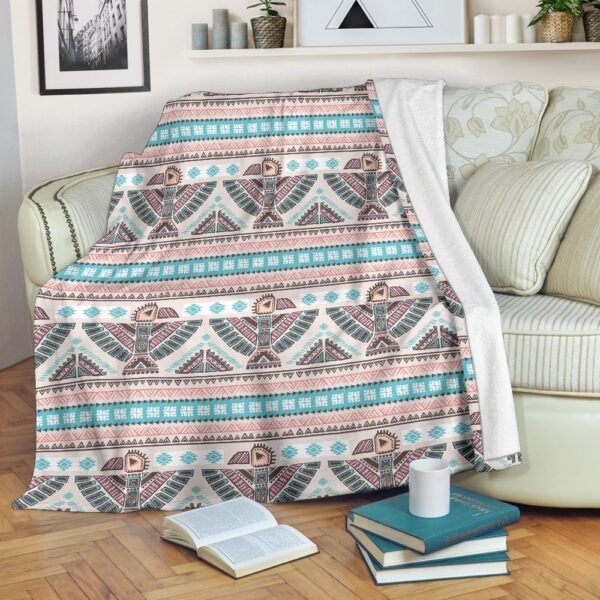 Native American Blanket, Tribal Native Indians American Aztec Navajo Print Blanket, Native Blankets