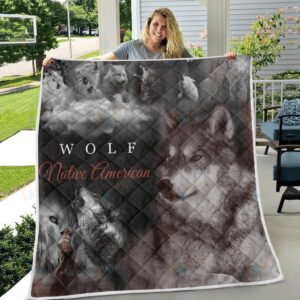 Native American Blanket Wolf Native American All Over Printed Blanket Native Blankets 5 gkcl1l.jpg