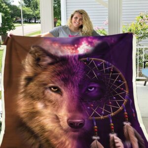 Native American Blanket Wolf Native Fleece Blanket Native Blankets 3 iwb8ah.jpg