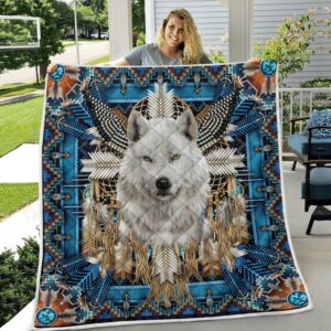 Native American Blanket, Wolf Trbe Native American…