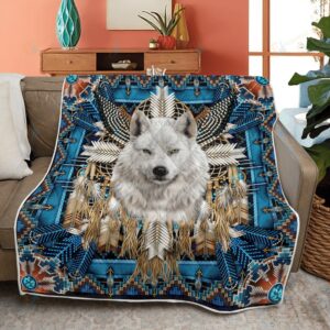 Native American Blanket Wolf Trbe Native American All Over Printed Blanket Native Blankets 6 znjdag.jpg