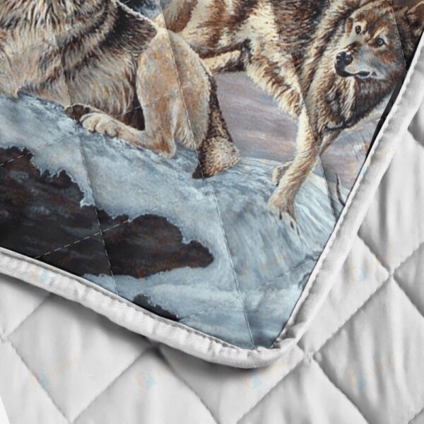 Native American Blanket, Wolves Native American All Over Printed Blanket, Native Blankets