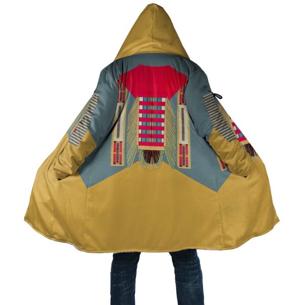 Native American Coat, Aboriginal Collection Tribal Art Native American 3D All Over Printed Hooded Cloak Coat
