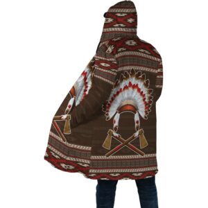 Native American Coat Aboriginal Hat Motifs Native American 3D All Over Printed Hooded Cloak Coat 2 ifgdu6.jpg