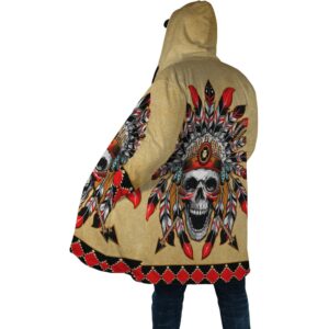 Native American Coat Aboriginal Skull Mystic Native American 3D All Over Printed Hooded Cloak Coat 2 pcpoyr.jpg