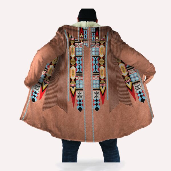 Native American Coat, Ancient Costumes Native American 3D All Over Printed Hooded Cloak Coat