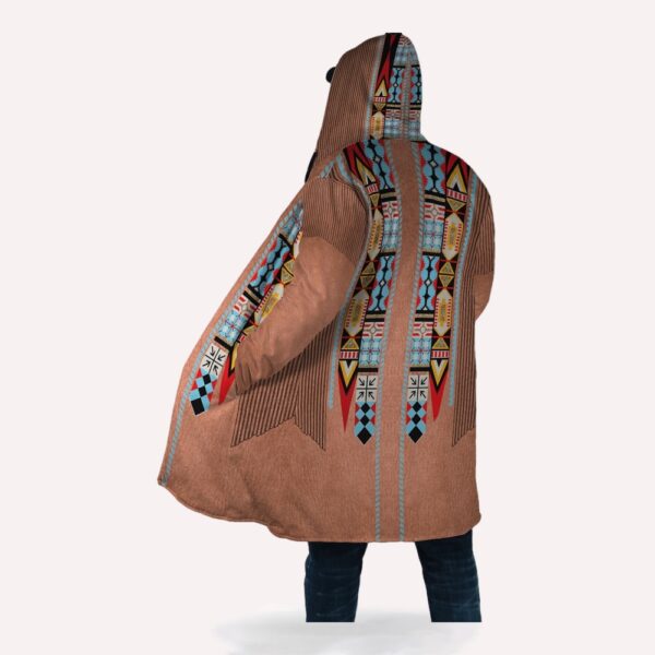 Native American Coat, Ancient Costumes Native American 3D All Over Printed Hooded Cloak Coat