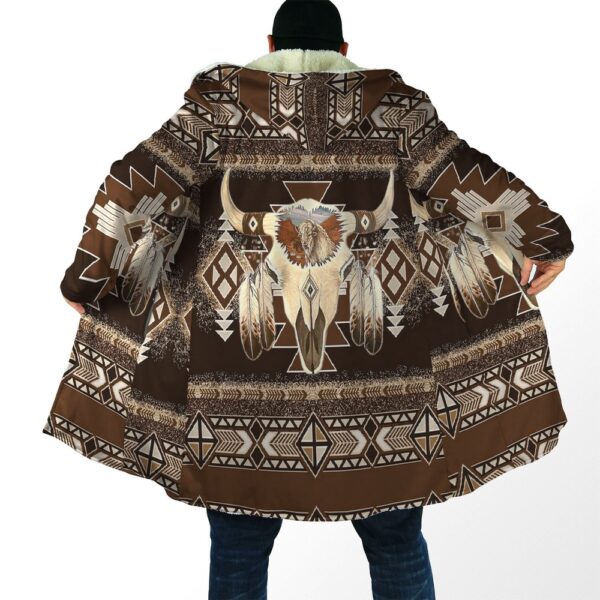 Native American Coat, Arts And Culture Native American 3D All Over Printed Hooded Cloak Coat