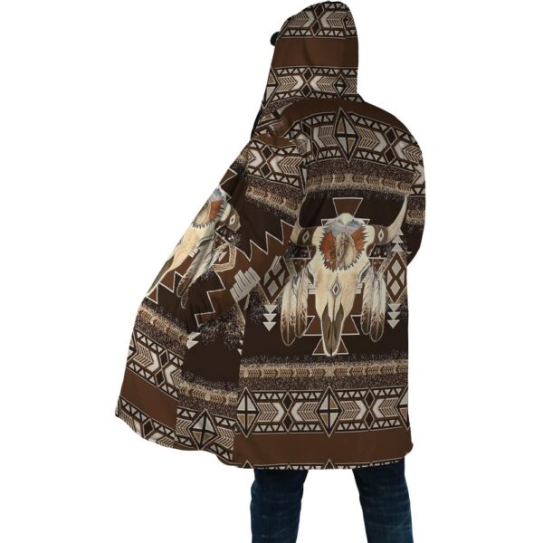 Native American Coat, Arts And Culture Native American 3D All Over Printed Hooded Cloak Coat
