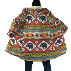 Native American Coat Bear Pattern Native American 3D All Over Printed Hooded Cloak Coat 1 dpa7aw.jpg