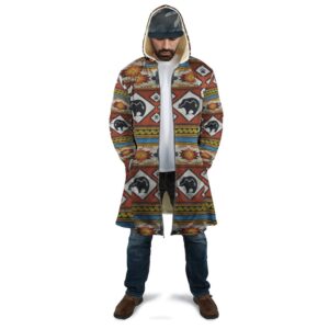 Native American Coat Bear Pattern Native American 3D All Over Printed Hooded Cloak Coat 3 j2lcky.jpg