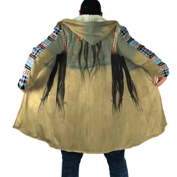 Native American Coat, Beautiful Dream Native American 3D All Over Printed Hooded Cloak Coat