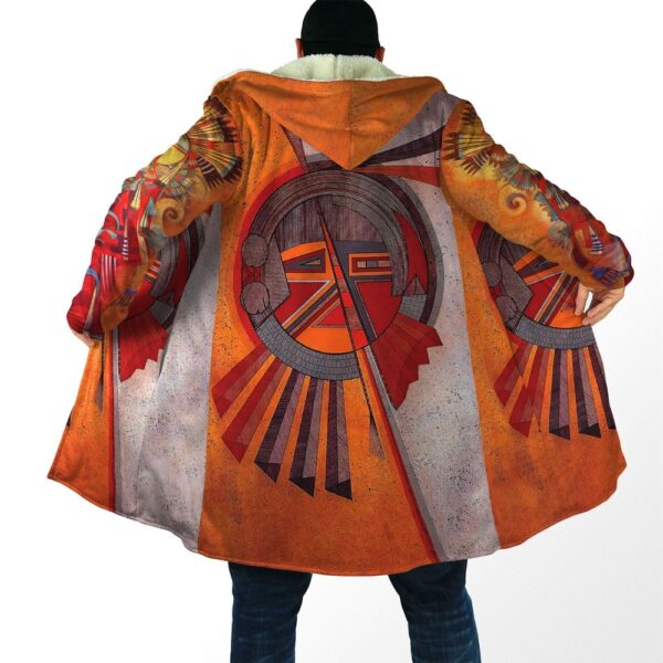 Native American Coat, Beauty Of Nature Native American 3D All Over Printed Hooded Cloak Coat