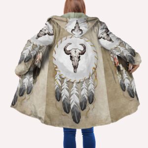 Native American Coat, Bison Native American Hooded…