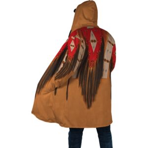 Native American Coat Brown Elegance Native American 3D All Over Printed Hooded Cloak Coat 2 oiiv2h.jpg