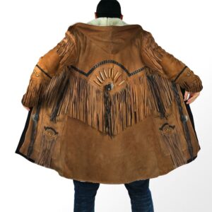 Native American Coat Brown Native American All Over Printed Hooded Cloak Coat 1 rcgrzy.jpg
