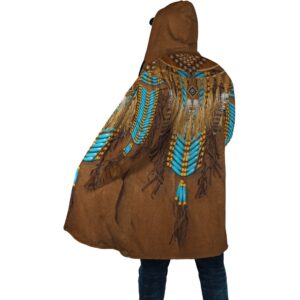 Native American Coat Brown Vip Native American 3D All Over Printed Hooded Cloak Coat 2 exrsqb.jpg