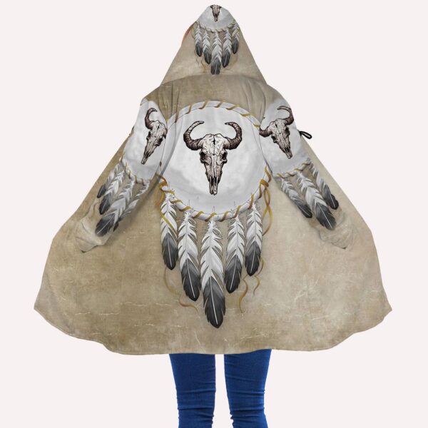 Native American Coat, Capture The Dream Native American All Over Printed Hooded Cloak Coat, Native American Hoodies