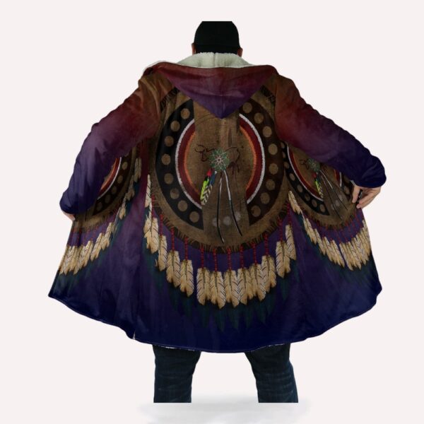 Native American Coat, Catch Bad Dreams Native American 3D All Over Printed Hooded Cloak Coat