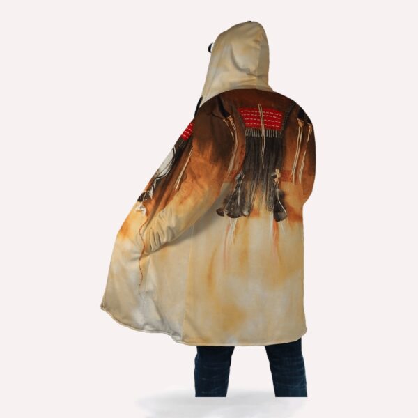 Native American Coat, Ceremony Native American 3D All Over Printed Hooded Cloak Coat