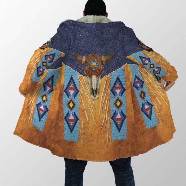 Native American Coat, Chic Vibes Native American 3D All Over Printed Hooded Cloak Coat