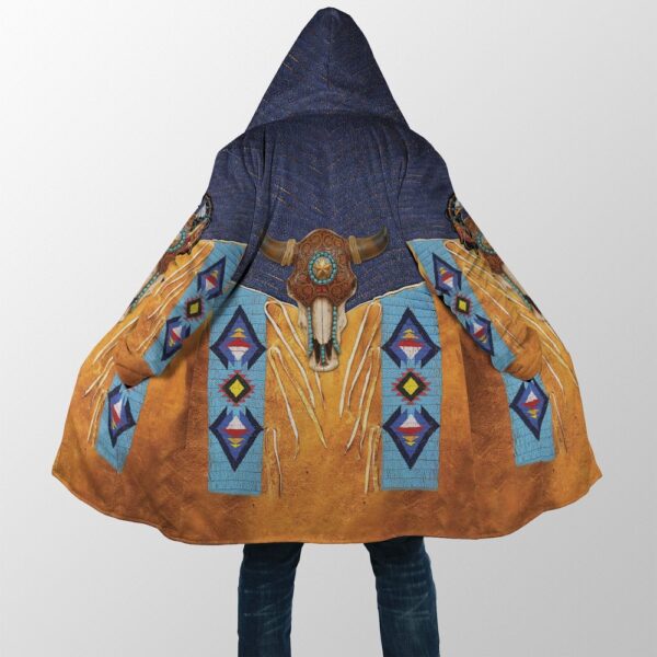 Native American Coat, Chic Vibes Native American 3D All Over Printed Hooded Cloak Coat