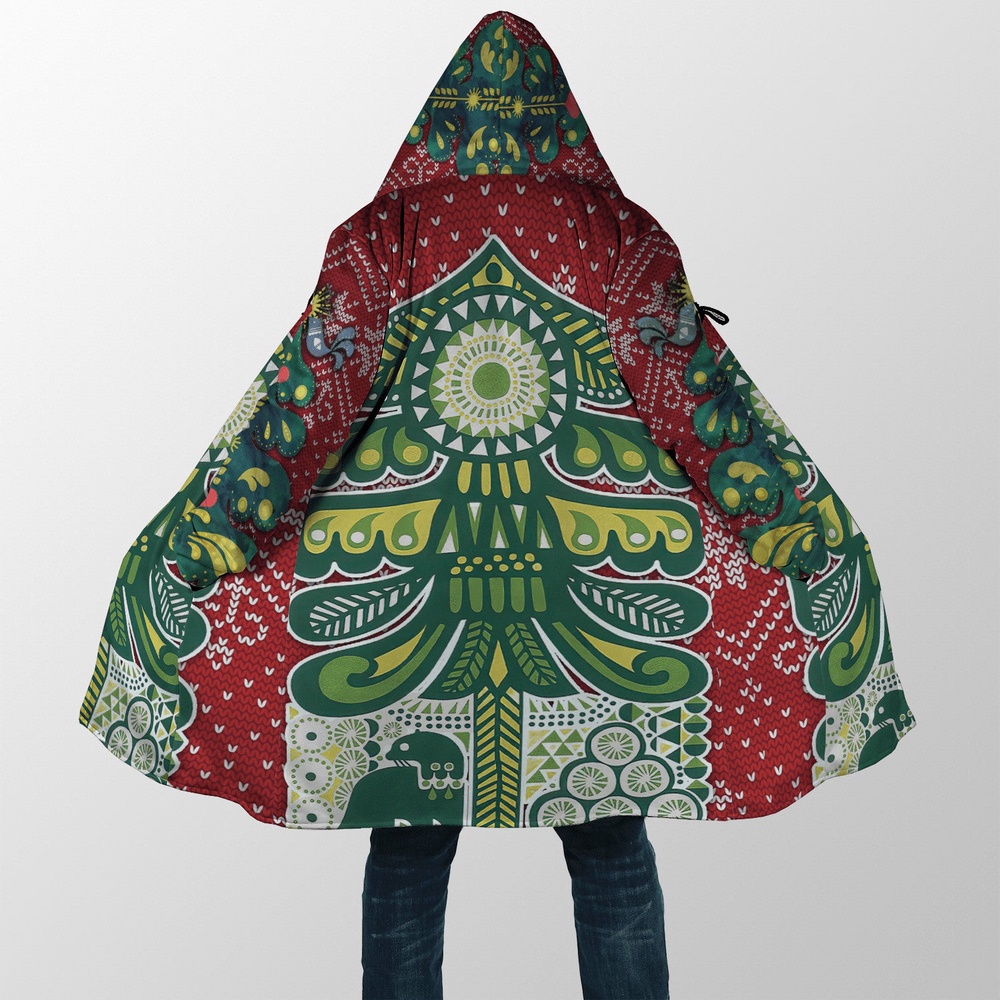 Native American Coat, Colorful Native American 3D All Over Printed Hooded Cloak Coat