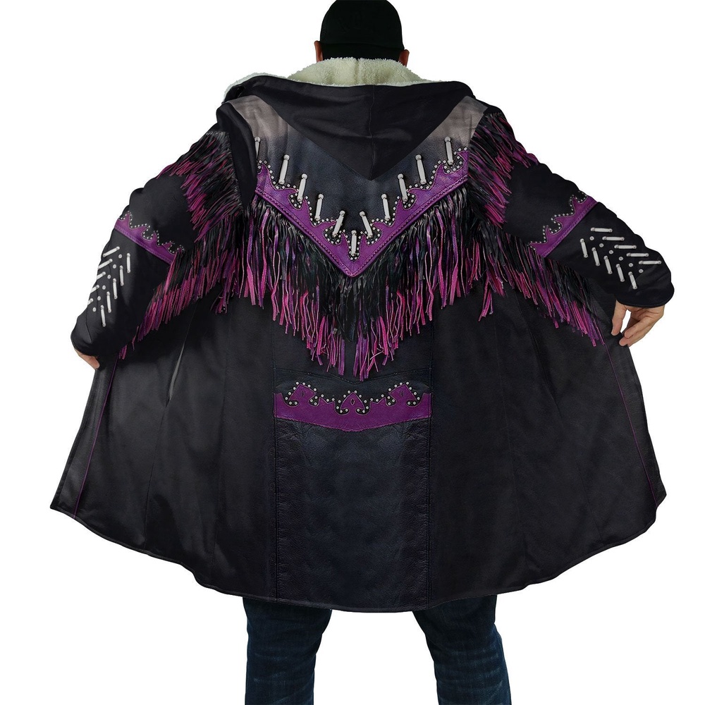 Native American Coat, Cool Boy Native American 3D All Over Printed Hooded Cloak Coat