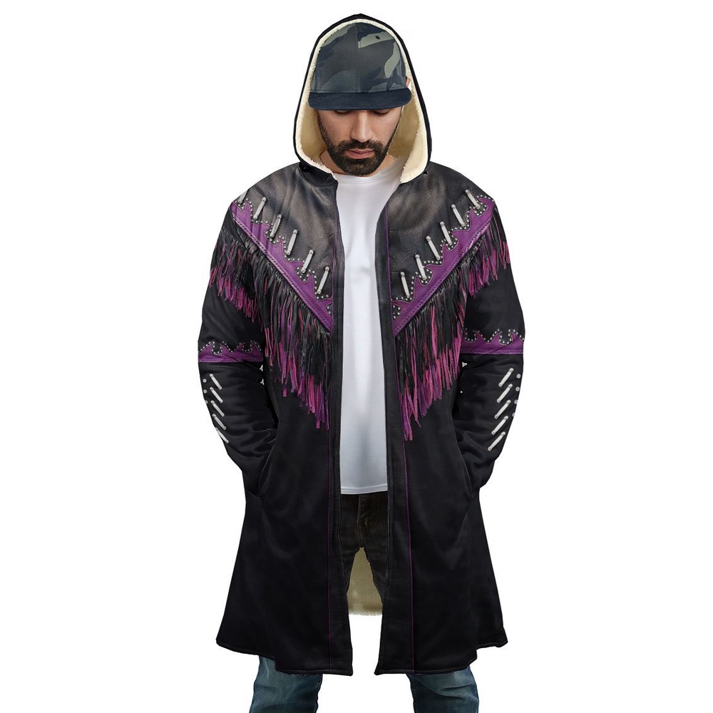 Native American Coat, Cool Boy Native American 3D All Over Printed Hooded Cloak Coat