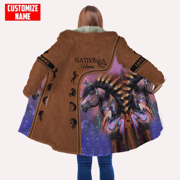 Native American Coat, Customized Name Aboriginal Indigenous Native American Hooded Cloak Coat, Native American Hoodies