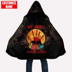Native American Coat Customized Name No More Stolen Sisters Native American 3D All Over Printed Hooded Cloak Coat 2 z3zsrn.jpg