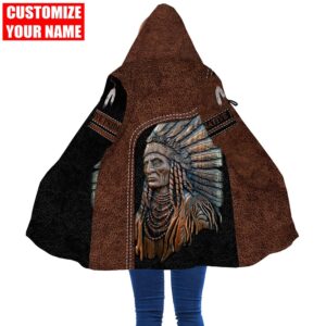 Native American Coat Customized Name Patriarch Native American All Over Printed Hooded Cloak Coat Native American Hoodies 2 qlrd0n.jpg