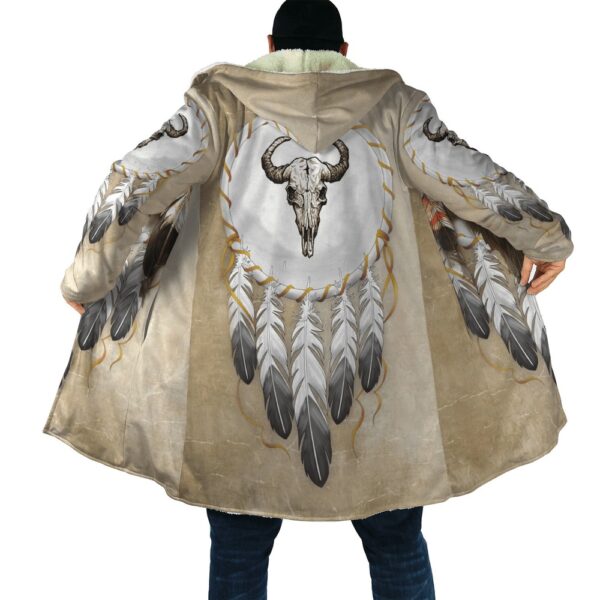 Native American Coat, Divine Native American 3D All Over Printed Hooded Cloak Coat