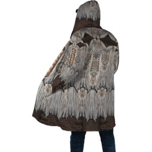 Native American Coat Grey Native American 3D All Over Printed Hooded Cloak Coat 3 o1ojob.jpg