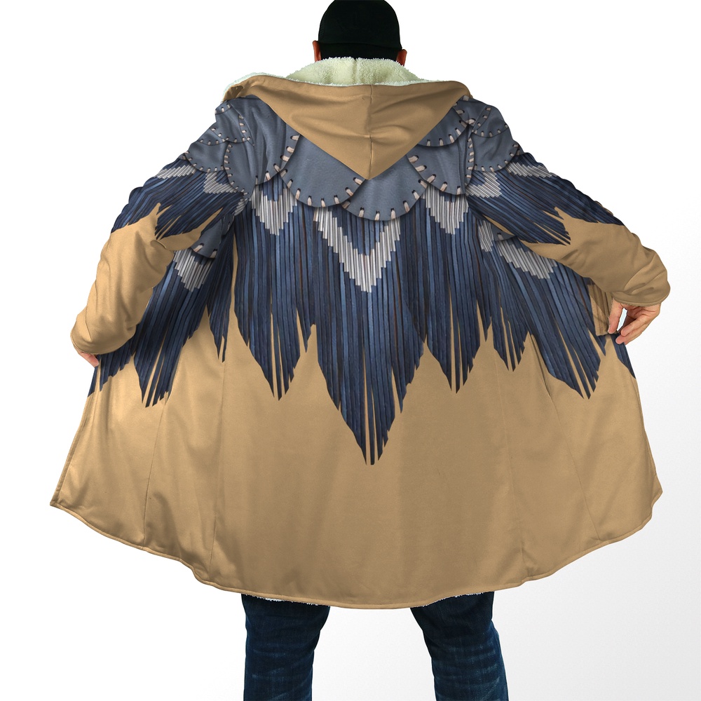 Native American Coat, Hope and Luck Native American 3D All Over Printed Hooded Cloak Coat Native American Coat, Hope and Luck Native American 3D All Over Printed Hooded Cloak Coat
