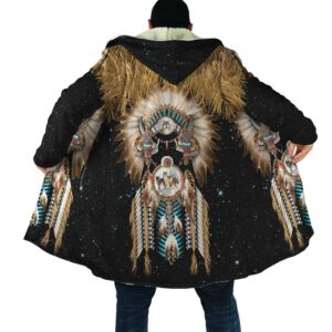 Native American Coat, Retro Tribal Style Pattern…