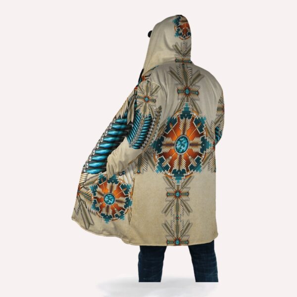 Native American Coat, Spiritual Native American 3D All Over Printed Hooded Cloak Coat