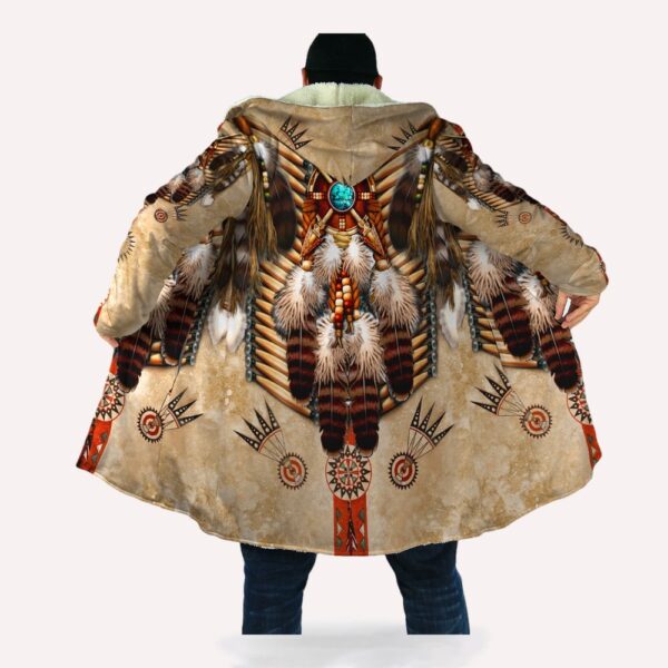 Native American Coat, Symbolizes Divinity Native American 3D All Over Printed Hooded Cloak Coat