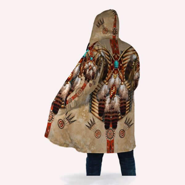 Native American Coat, Symbolizes Divinity Native American 3D All Over Printed Hooded Cloak Coat