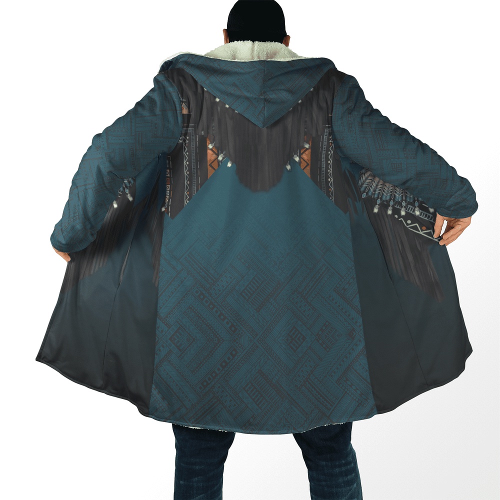 Native American Coat, The Native Culture Native American 3D All Over Printed Hooded Cloak Coat