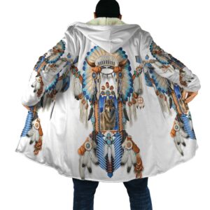 Native American Coat, Tribal Style Wolf Native…